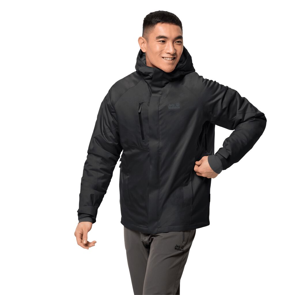 Jack Wolfskin TROPOSPHERE Férfi Télikabát Fekete - HFJKTC-906